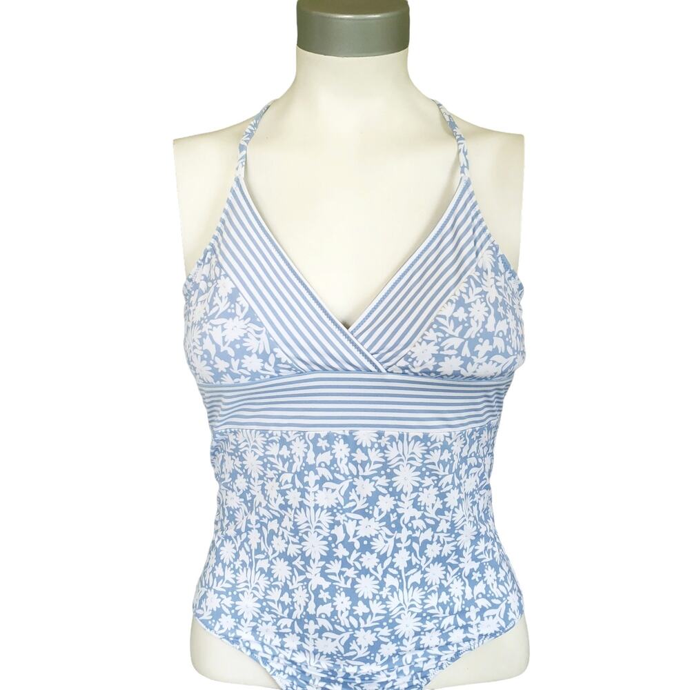 VINEYARD VINES Otomi print Sconset swim one piece bathing suit blue Size XXS NEW